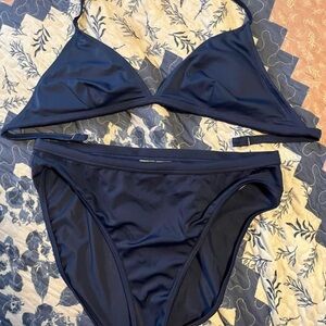 Elegant Midnight Blue Bikini Set